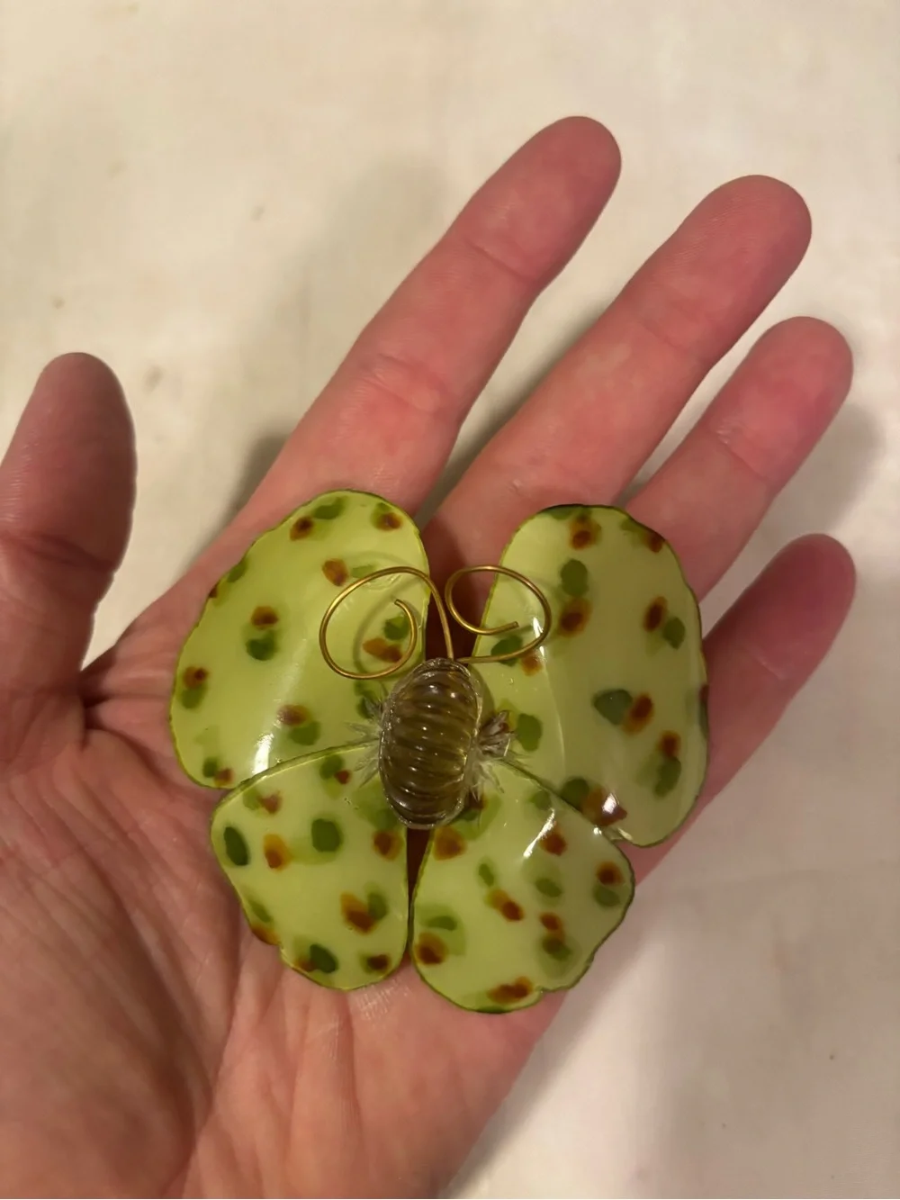 Vg Fabrice Paris Resin Butterfly Brooch